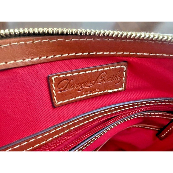 Dooney Bourke Pebbled leather Zip Satchel Bone Oyster? Off White Tag Handbag - Picture 9 of 11